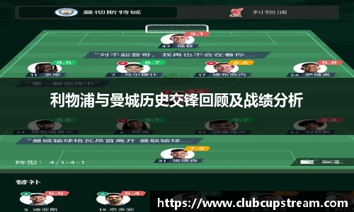 利物浦与曼城历史交锋回顾及战绩分析